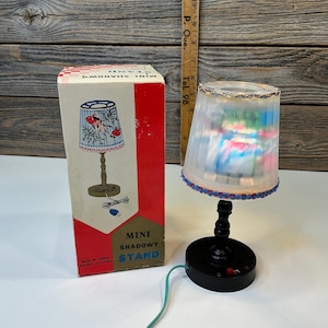 Vintage lamp motion mini shadowy stand