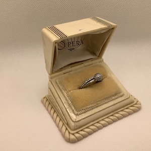 Vintage Ann Taylor 2 rings silver tone and rhinestones