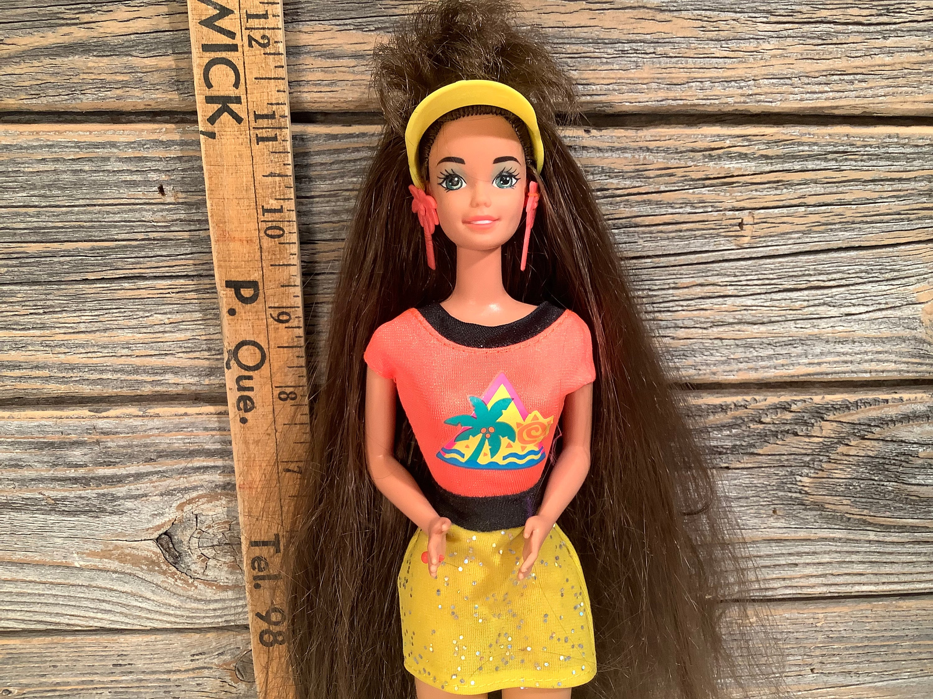 Vintage Mattel Barbie Brunette Glitter Hair 1993 - Etsy Denmark