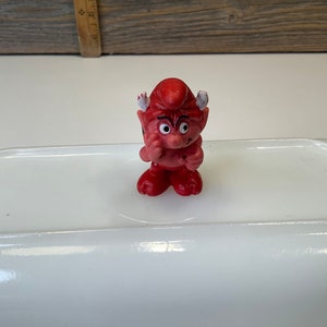 Vintage Peyo smurf red devil 80&#39;