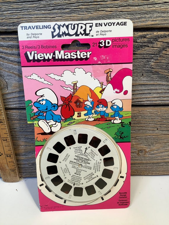 Vintage View Master Smurfs 3 Reels Open Pack 80' -  Hong Kong