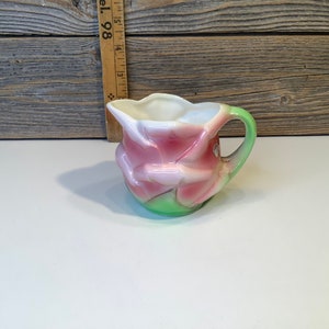 Vintage Lefton rose cream pot 50’