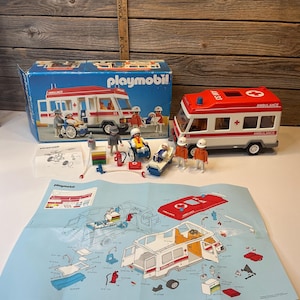Vintage Playmobil Ambulance #3456 - Etsy