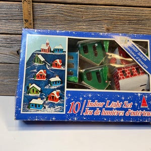 Vintage Alderbrook petites maisons en carton de noël 70’