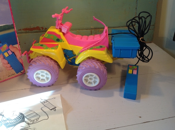 Vintage Barbie Quad Cycle With Remote Controle 80' - Etsy Vintage Barbie Quad Cycle With Remote Controle 80' - Etsy