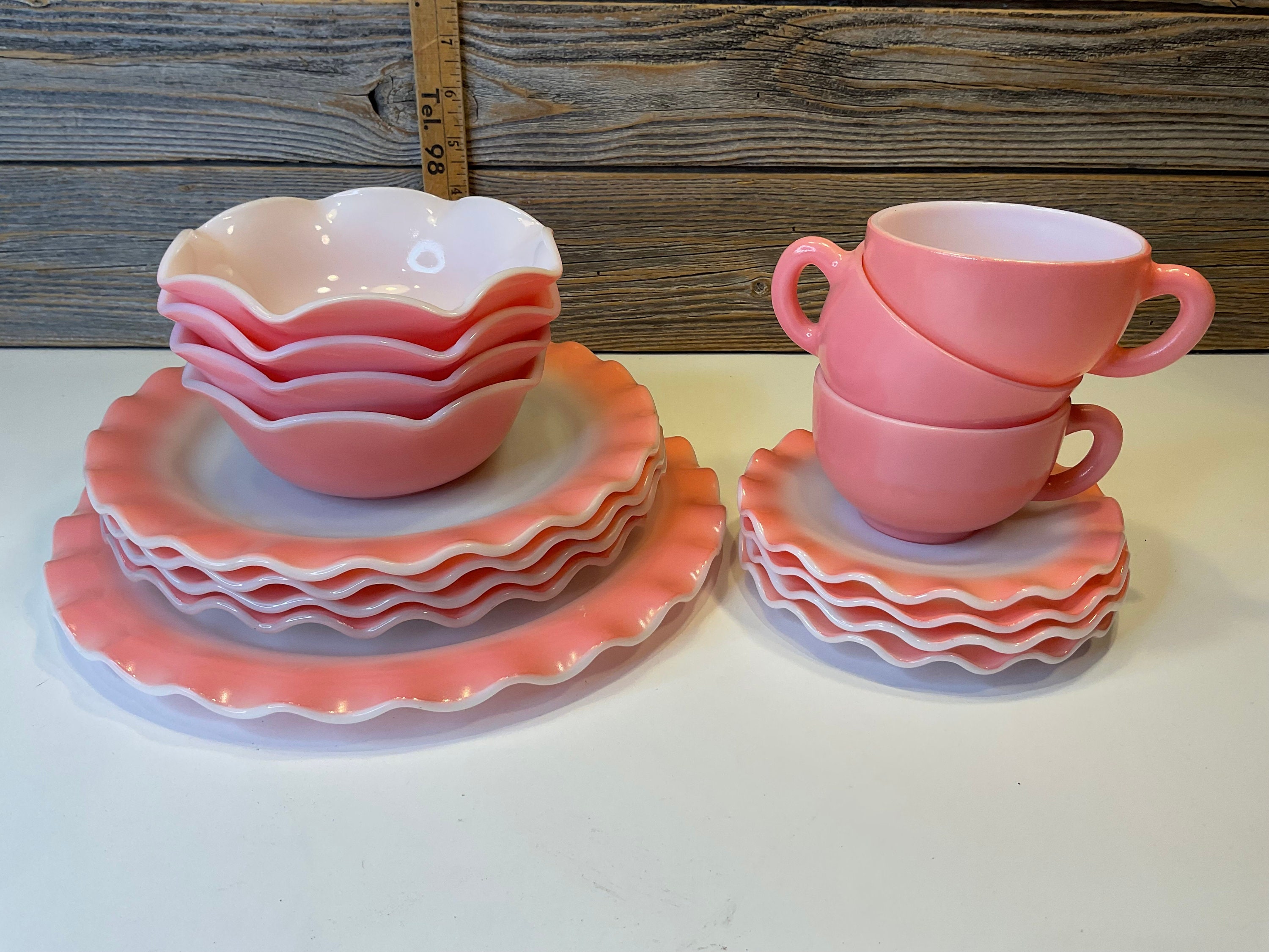 Vintage Hazel Atlas 16 Pieces of Pink Crinoline 50' - Etsy