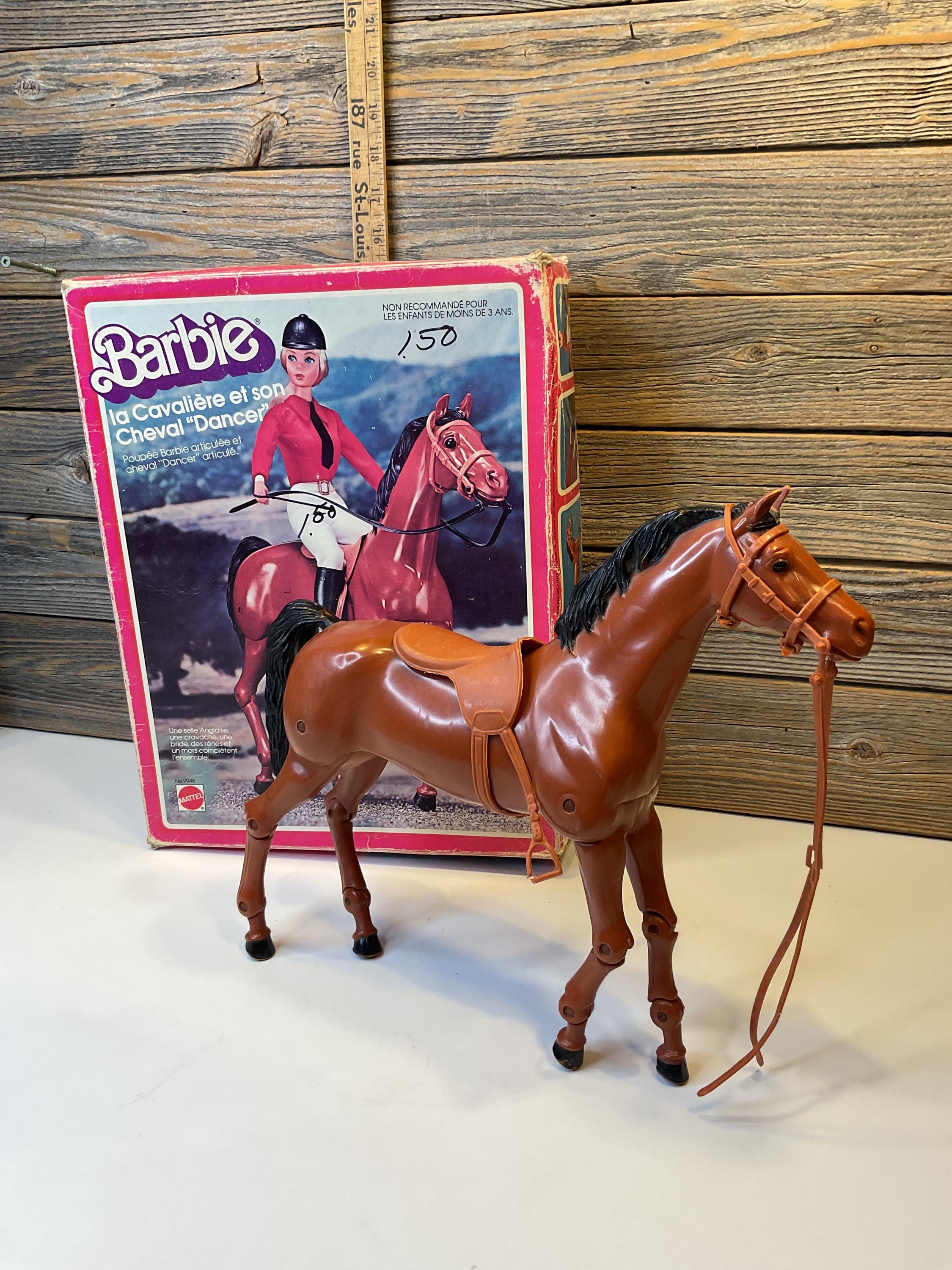 Vintage Mattel Barbie and her horse Dancer 1976