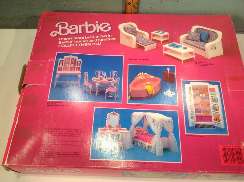 Vintage Barbie living room set 1985 image 8
