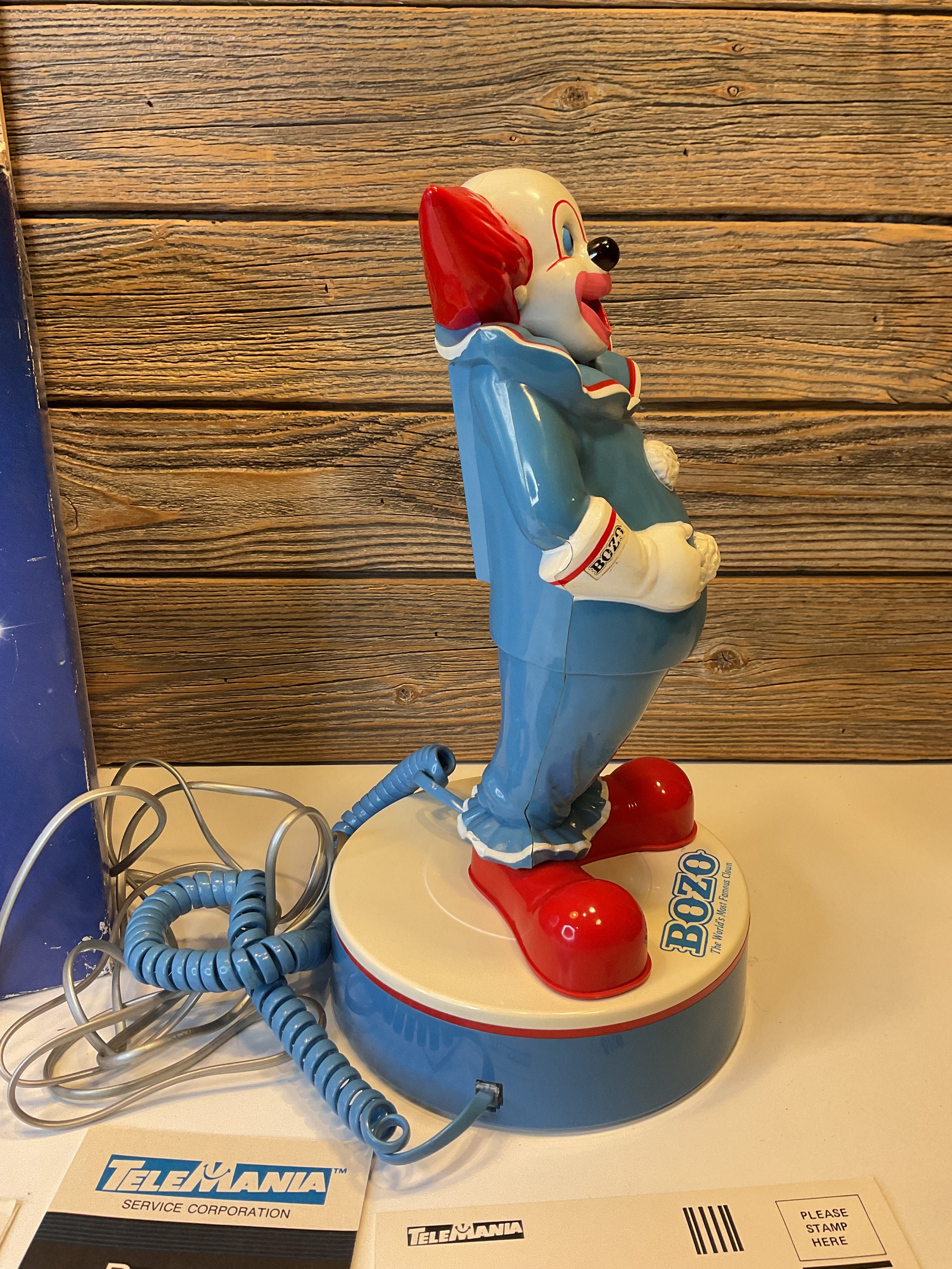 Vintage Bozo the Clown Telephone - Etsy