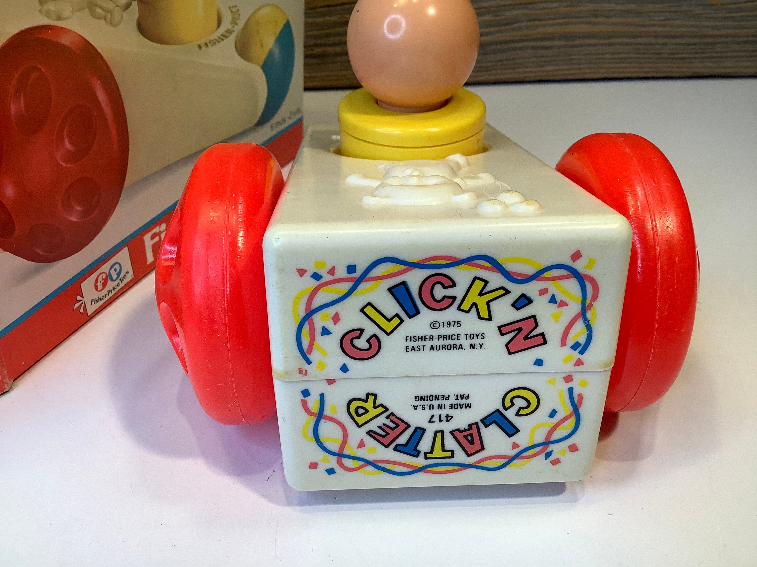 Vintage Fisher Price Click'n Clatter Car 1975 - Etsy
