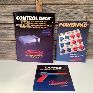 Vintage Nintendo 3 instruction manual 1986