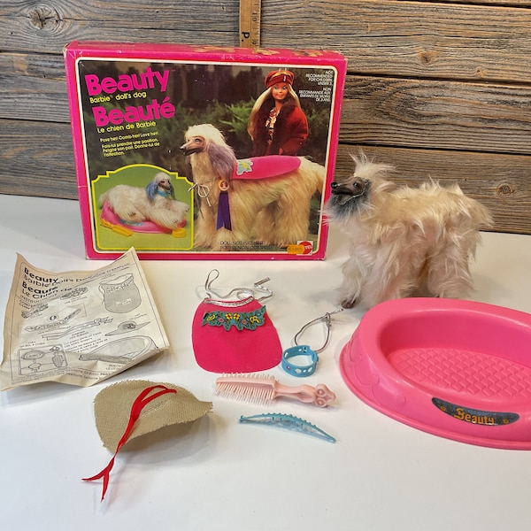 Vintage Mattel Beauty Barbie doll’s dog 1979