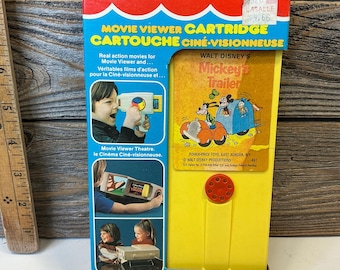 Vintage Fisher Price movie viewer cartridge 1977 Mickey's trailer
