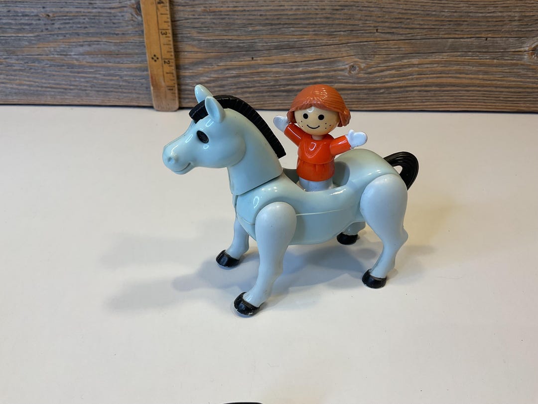 Vintage Playmates White Horse 80’ - Etsy