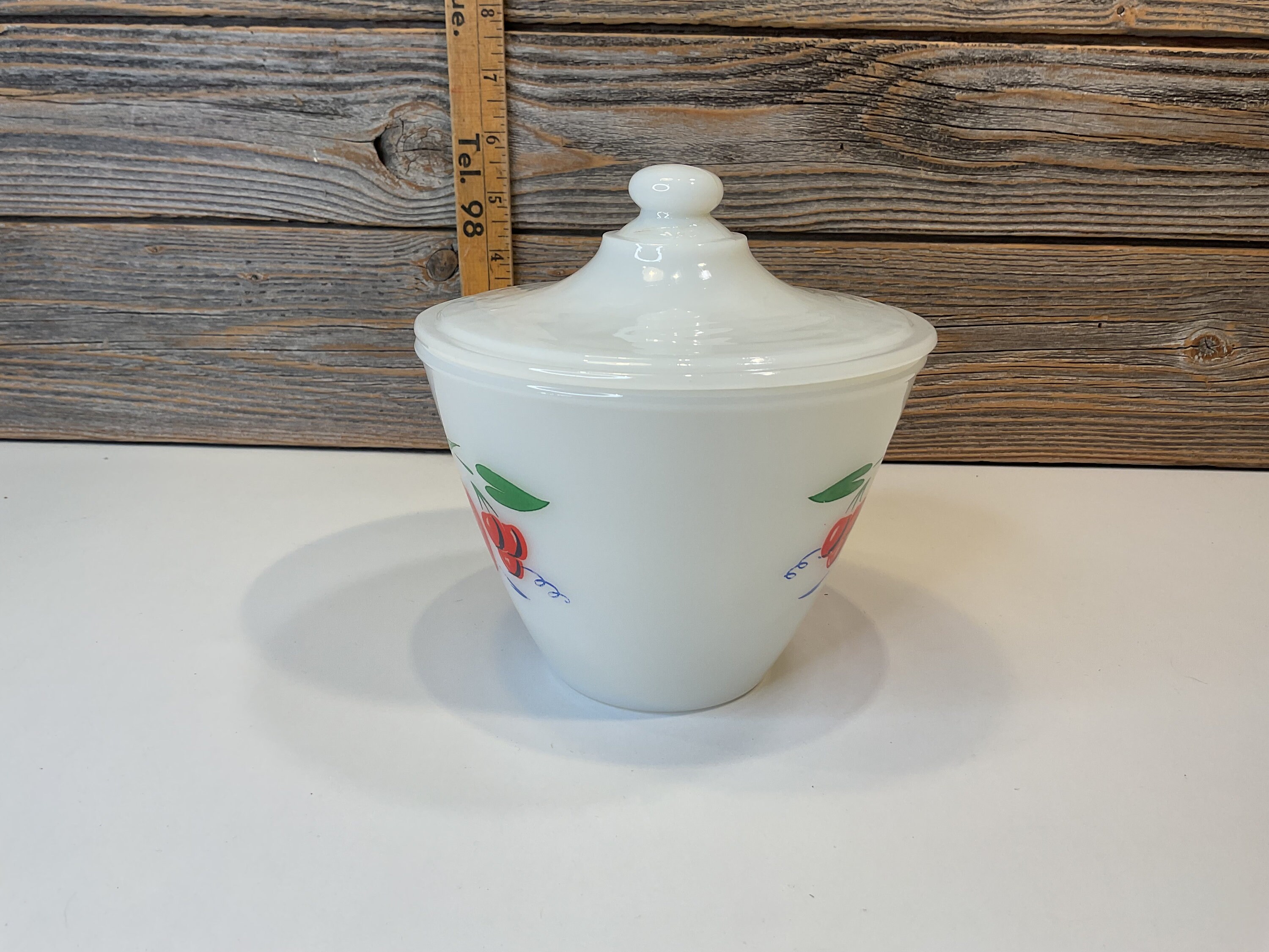 Vintage Fireking Grease Jar Apple Cherries 50' - Etsy