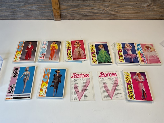 Vintage barbie outlet trading cards