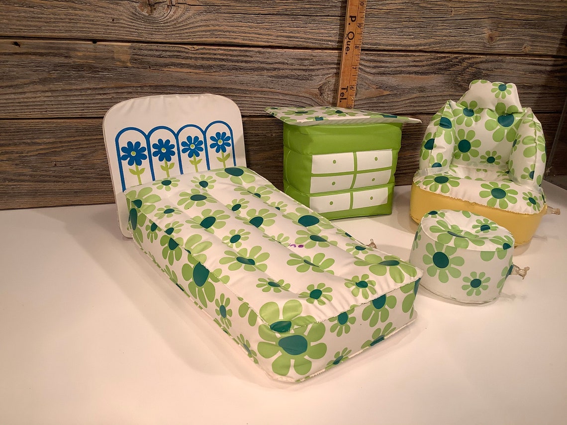 Vintage Mattel Barbie blow up furniture 70' Etsy