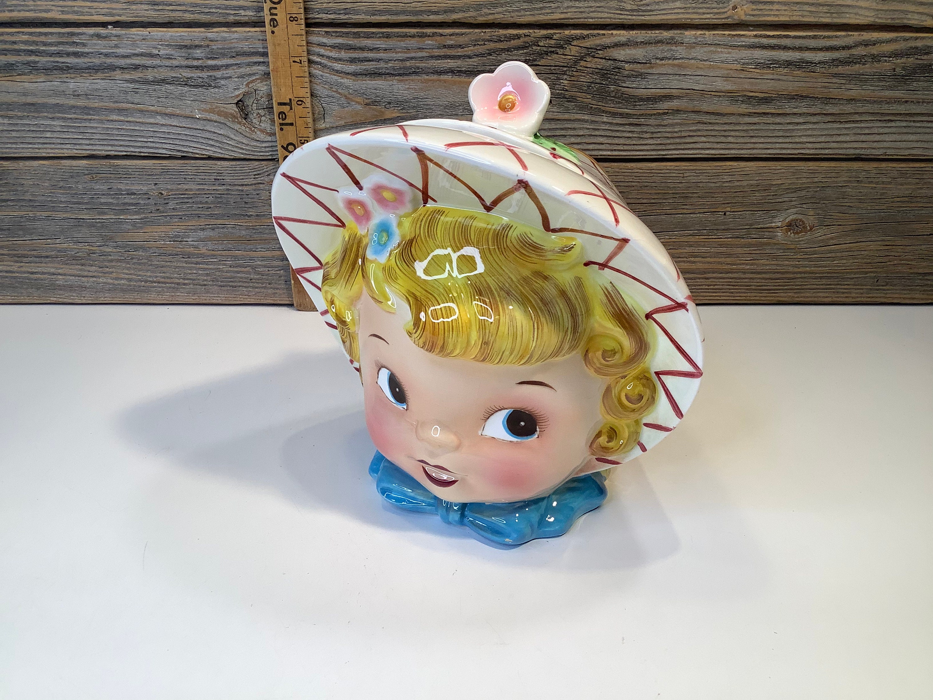 Vintage Lefton ESD Cookie Jar Miss Dainty Candy 50' - Etsy