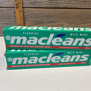 Vintage 2 Macleans süße Minz-Zahnpasten 90'