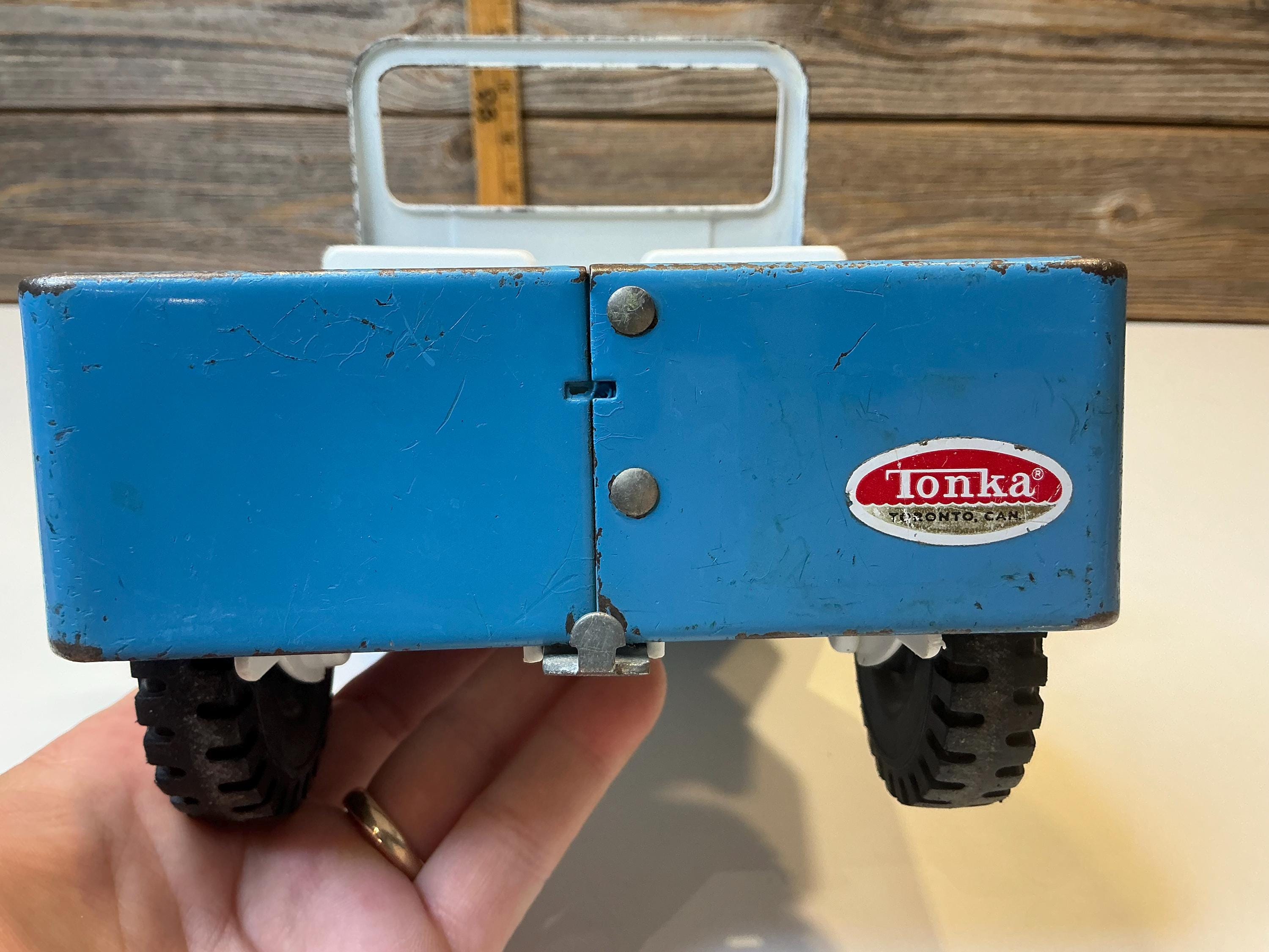 Vintage Tonka Blue Jeep 70' - Etsy
