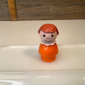 Vintage Fisher Price little people orange girl 80&#39;