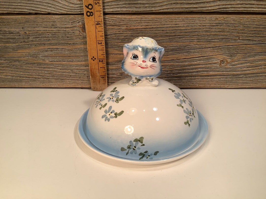 Vintage Lefton Miss Priss Butter Dish 50' - Etsy