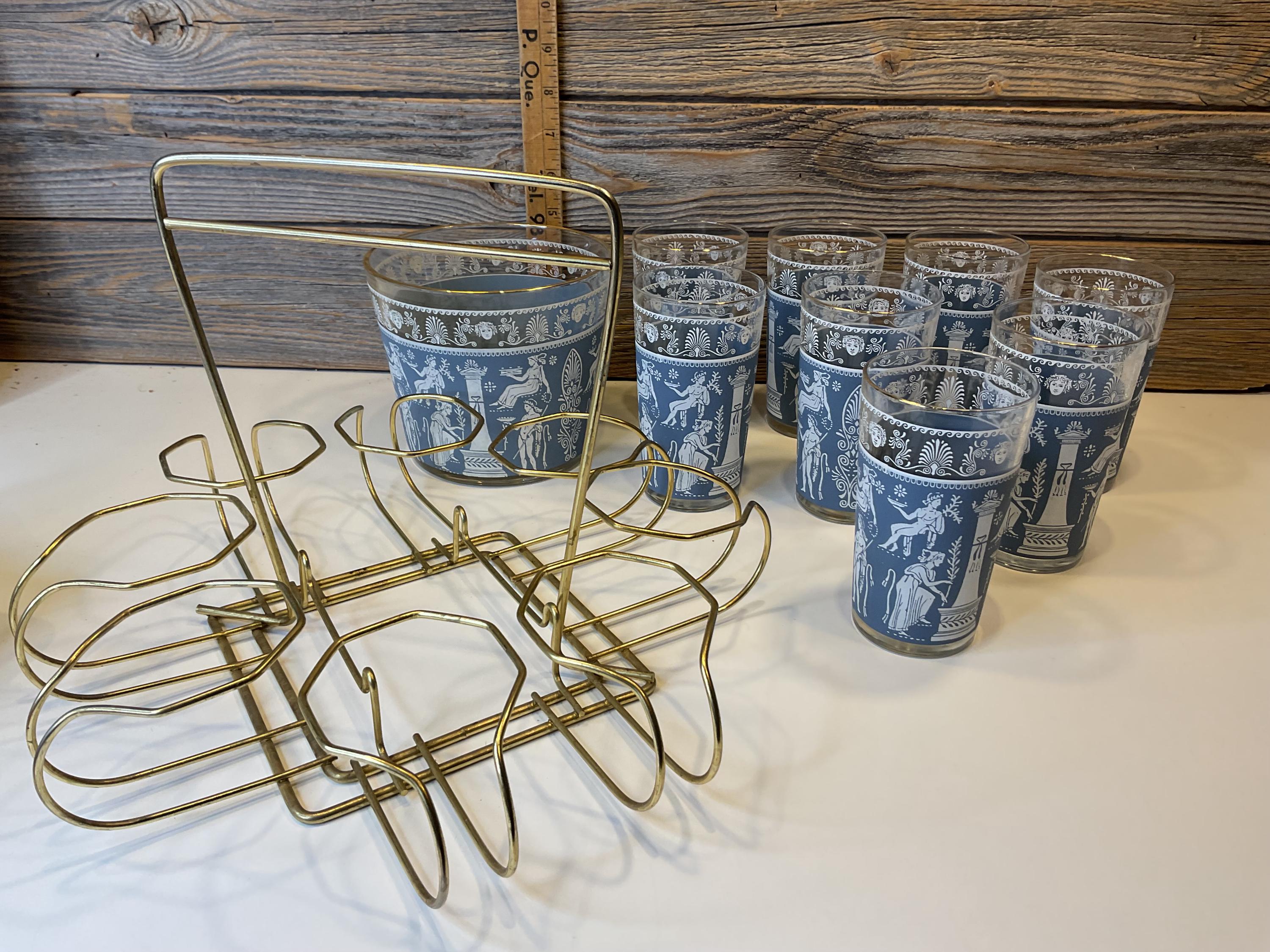 ヴィンテージ ジャネット グラス セット ウェウッド ブルー - Etsy 日本