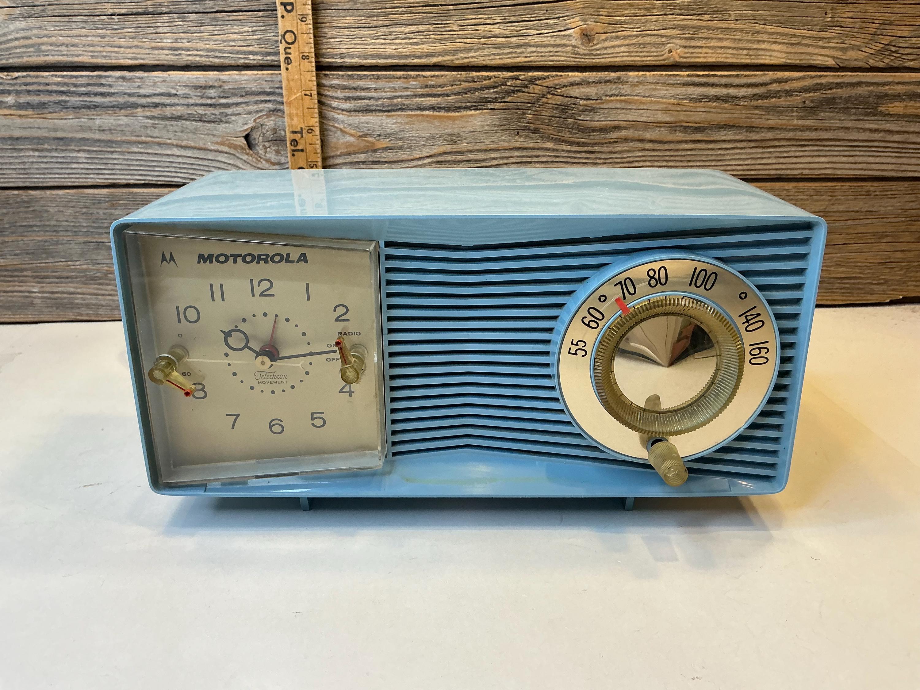 Clock Motorola Vintage レトロ　ジャンク　MOTOROLA　モトローラ　クロック　ラジオ Radio Etsy - ラジオ・コンポ