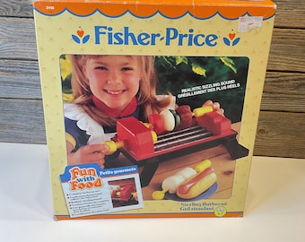 Vintage Fisher Price fun with food sizzling BBQ 1988