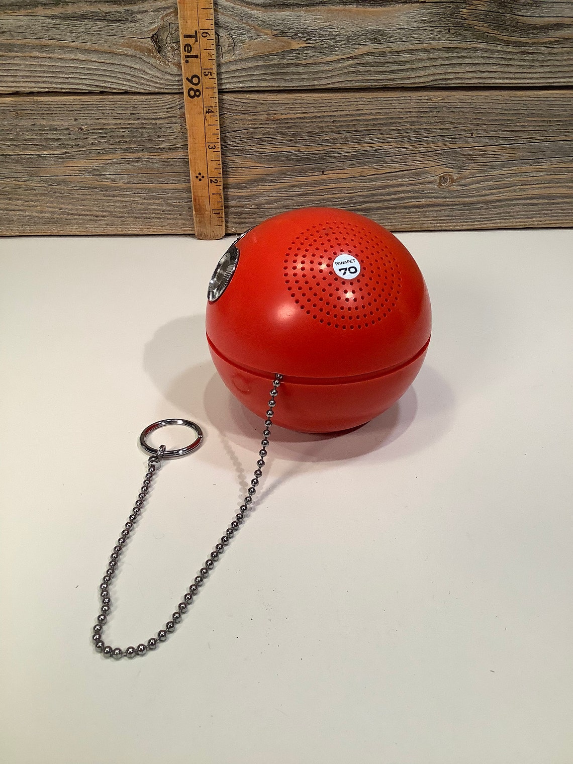 Vintage Panasonic R70 AM red ball radio 70' Etsy