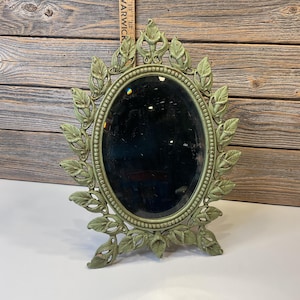 Old victorian cast iron mirror 1920