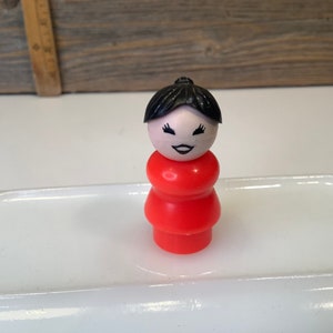 Vintage Fisher Price Little people rode dame 80&#39;