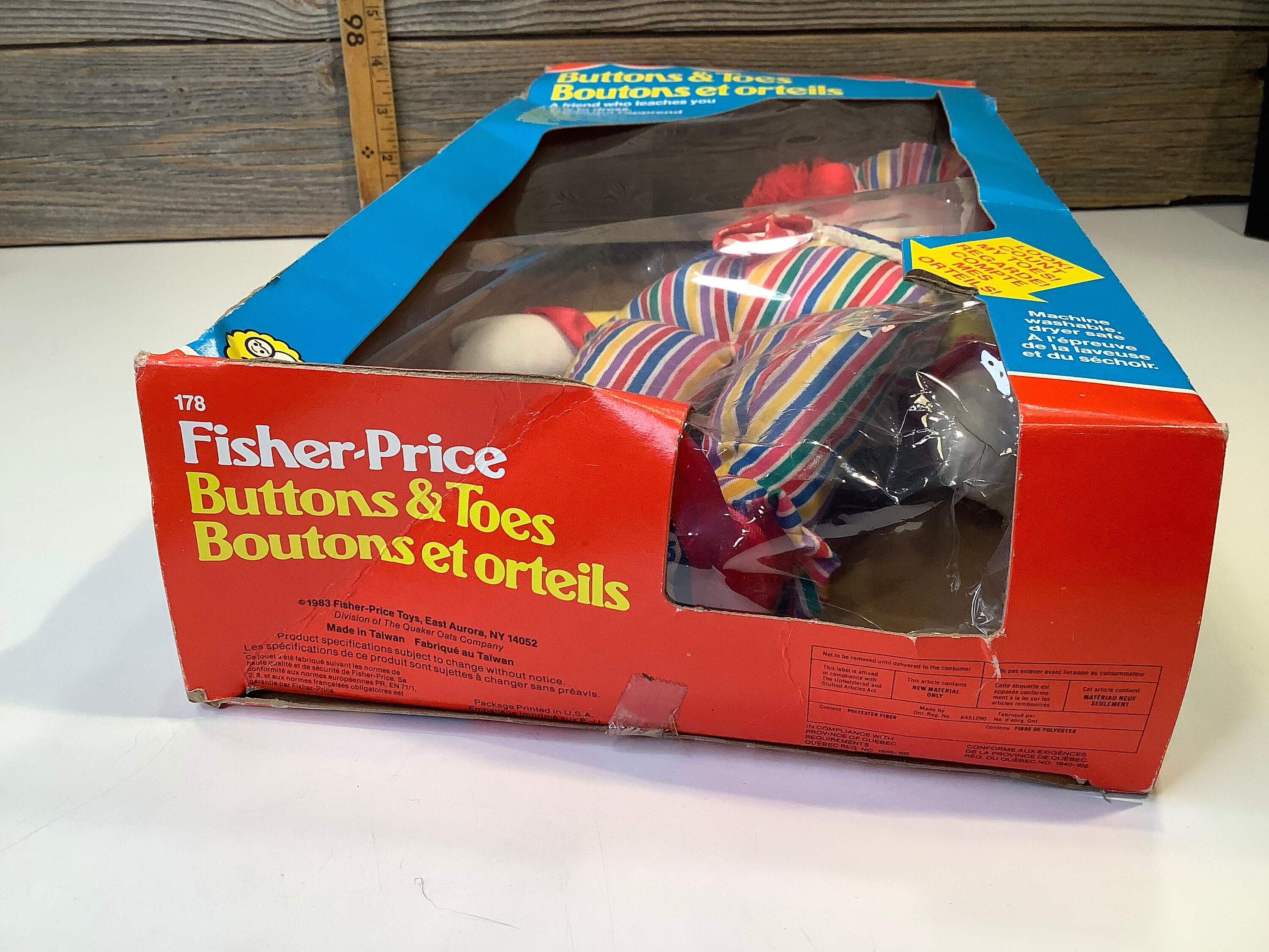 woestenij landelijk schuintrekken Vintage Fisher Price Buttons and Toes Clown 1983 - Etsy