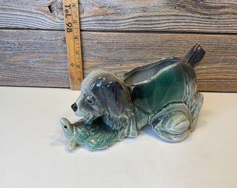 値下　ヴィンテージ　ビーグル　犬　置物　磁器製　KSK 値下 ヴィンテージ ビーグル 犬 置物 磁器製 KSK