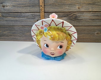 Vintage 1950's Lefton Miss Priss Kitty Anthropomorphic 2pc Lidded