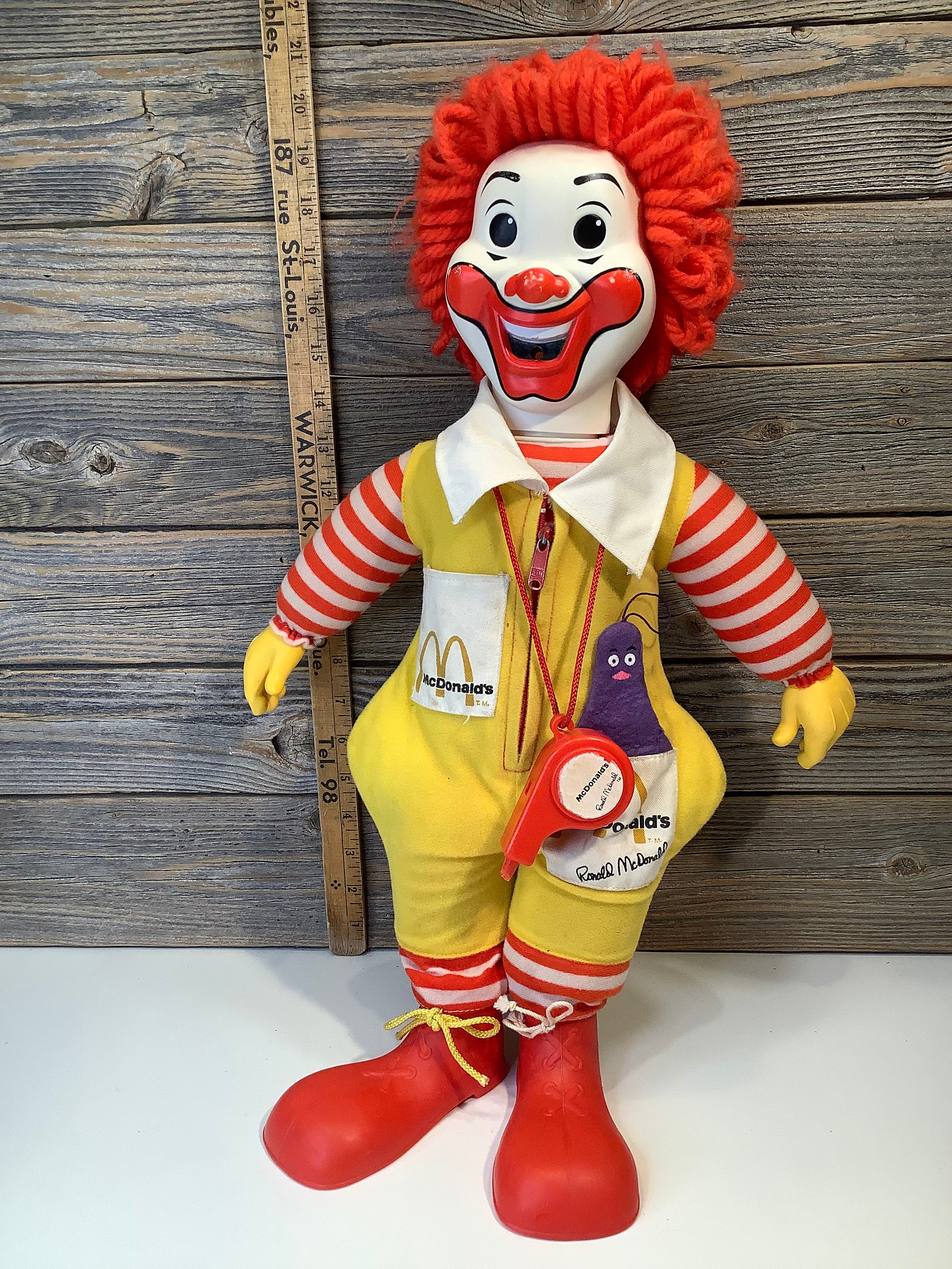 Vintage Ronald Mcdonald Plush 1978 - Etsy