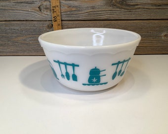 ヘーゼルアトラス ターコイズ ロールドリム キッチンエイド