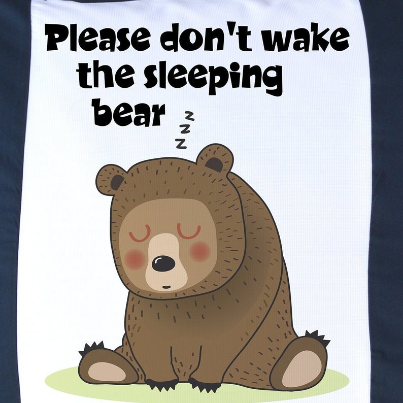 Please Don't Wake the Sleeping Bear Personalized Etsy