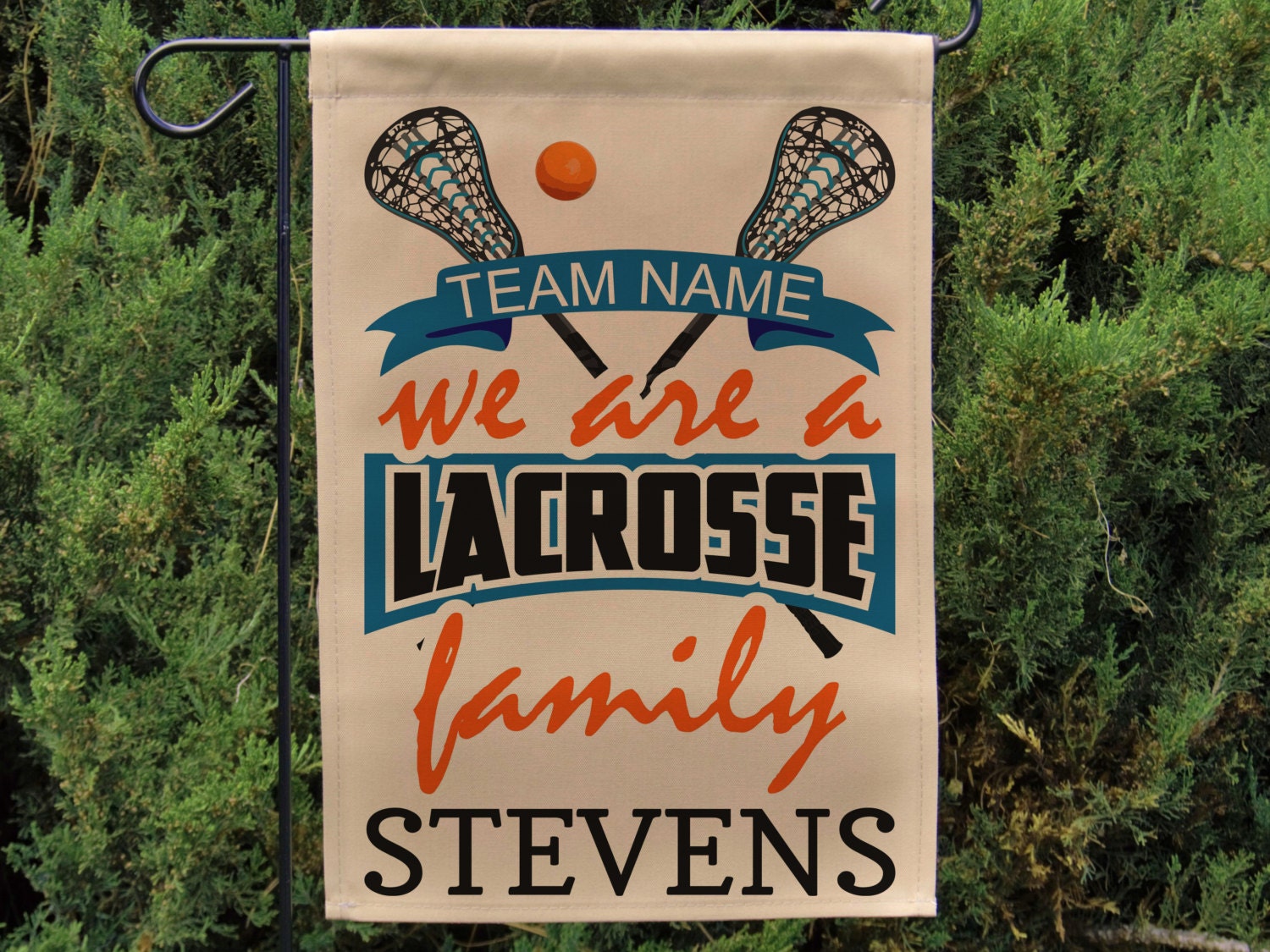 Personalized Lacrosse Yard Flag Lacrosse Coach Gift Lacrosse Etsy