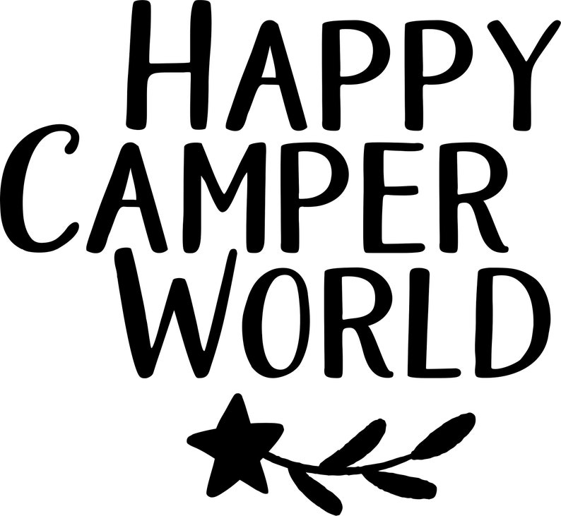 Personalized Happy Campers Camping Flag with Vintage Camper and 3 Lines of Your Custom Text, Tan Fabric image 10