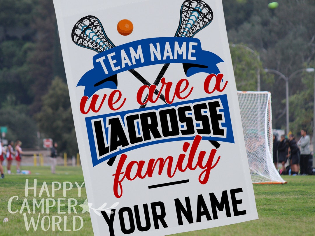 Personalized Lacrosse Yard Flag, Lacrosse Coach Gift, Lacrosse Decor