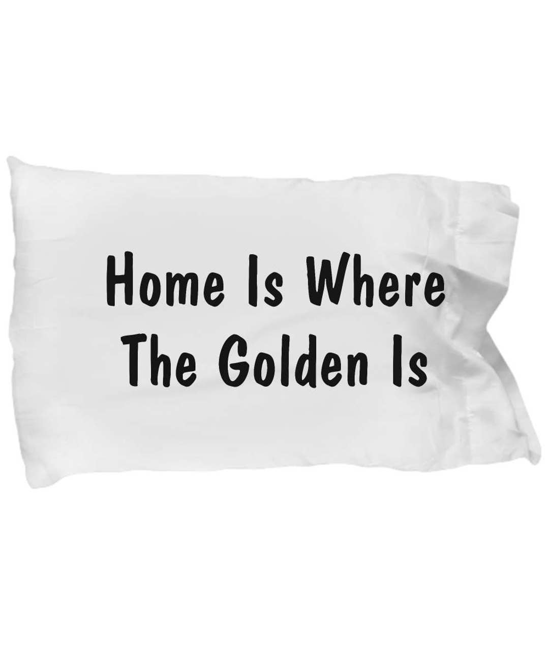 Golden Retriever Art Home is Where the Golden is Pillow Etsy