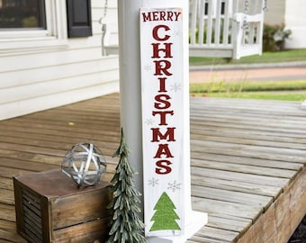 Merry Christmas wood sign  I  Christmas porch sign  I  Christmas sign  I  Christmas I  Merry and Bright  I  Christmas decor I  porch signs