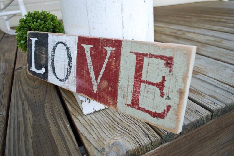 Love Wood Sign I Wedding Sign I Wood Sign I Rustic Wood Sign I Etsy