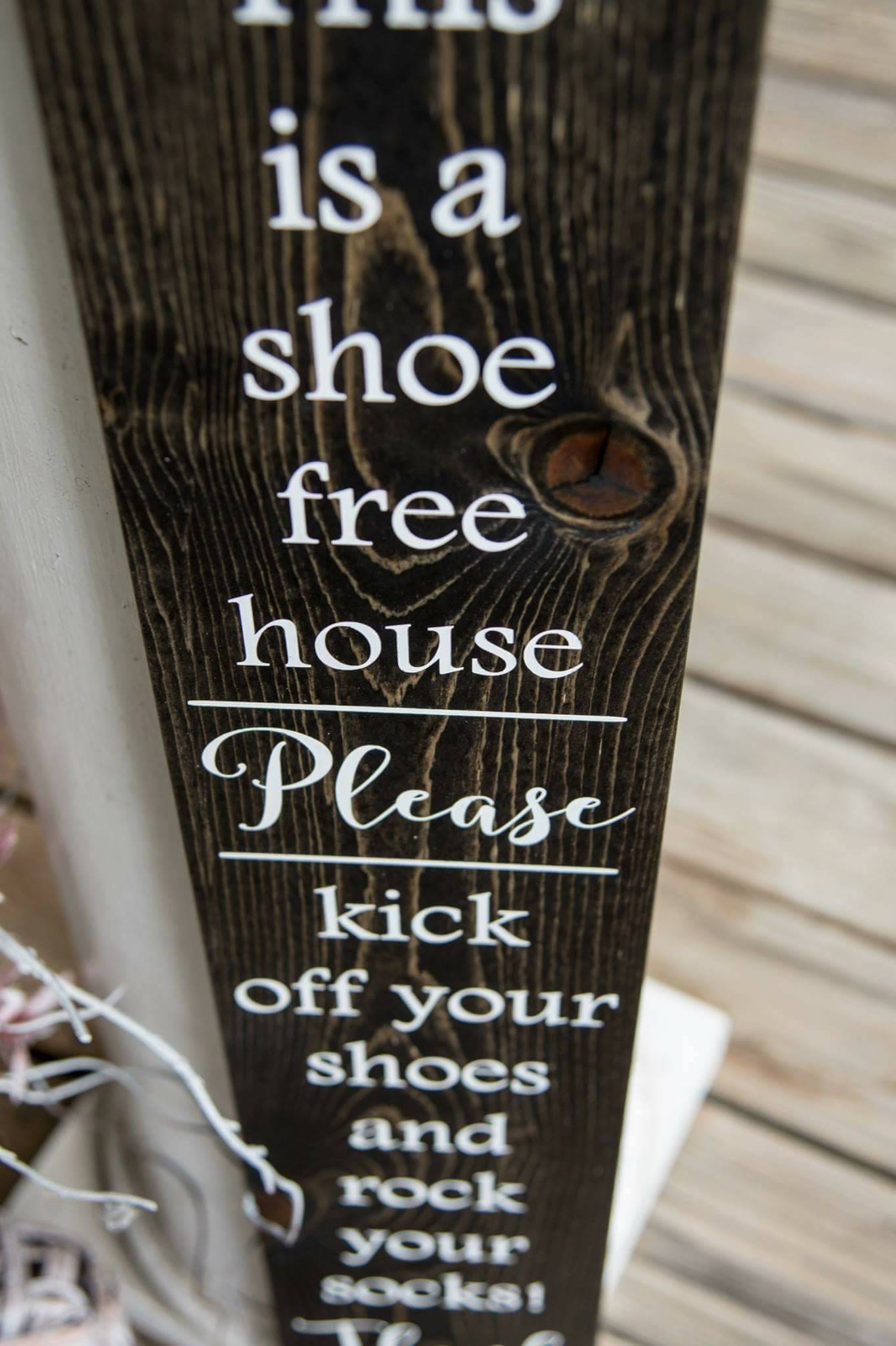 Rock Your Socks Wood Sign I No Shoes I Front Door I Porch Sign 