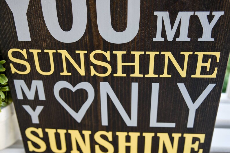 You Are My Sunshine Wood Sign I Nursery Sign I Nursery Decor I Baby ...