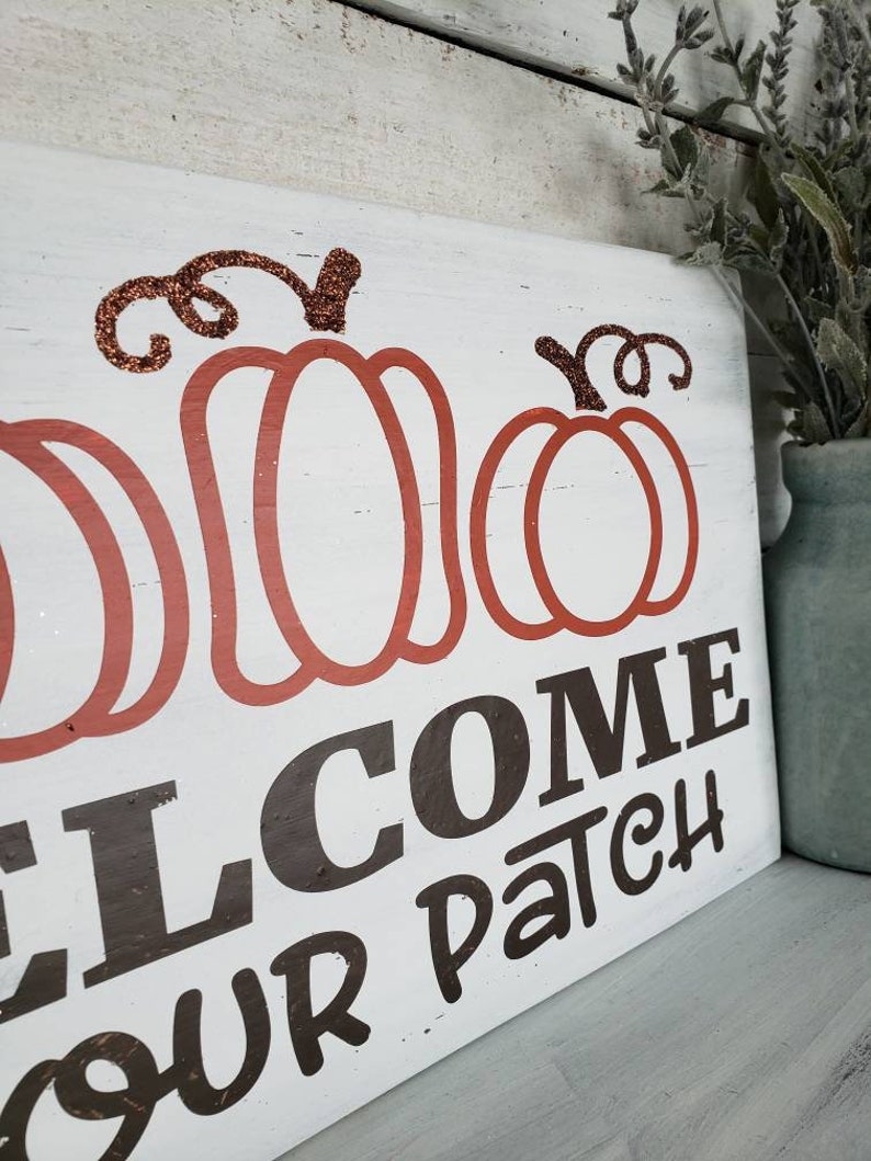 Welcome to Our Patch Wood Sign I Fall Sign I Fall Décor I Fall I ...