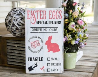 Easter wood sign  I  Easter sign  I  Easter decor  I  Easter  I  Spring  I  Spring sign  I  Spring decor  I  Springtime  I  Easter egg sign