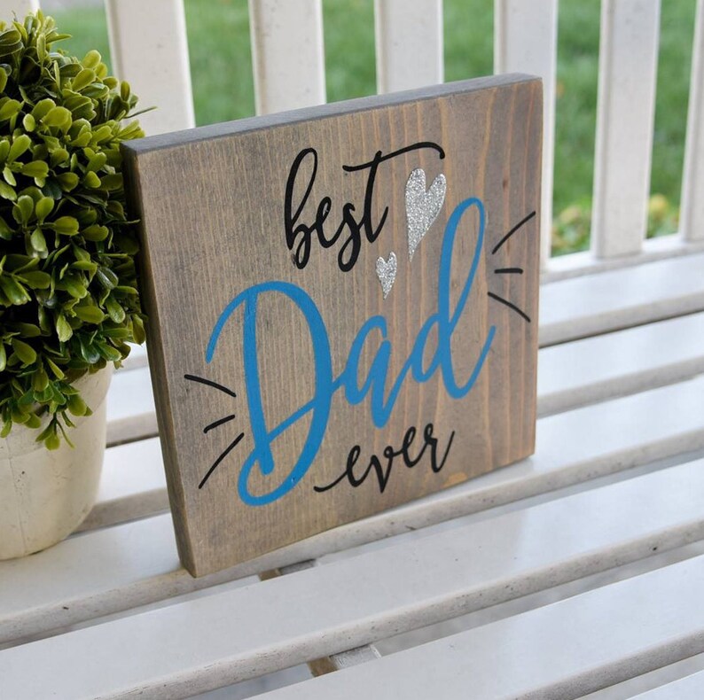 Best dad ever wood sign I Father's Day gift I Gifts Etsy