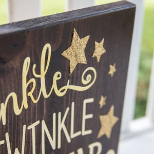 Twinkle Twinkle Little Star wood sign I Nursery decor I nursery sign I Home decor I wall hangings I wood wall art I wood signs image 3